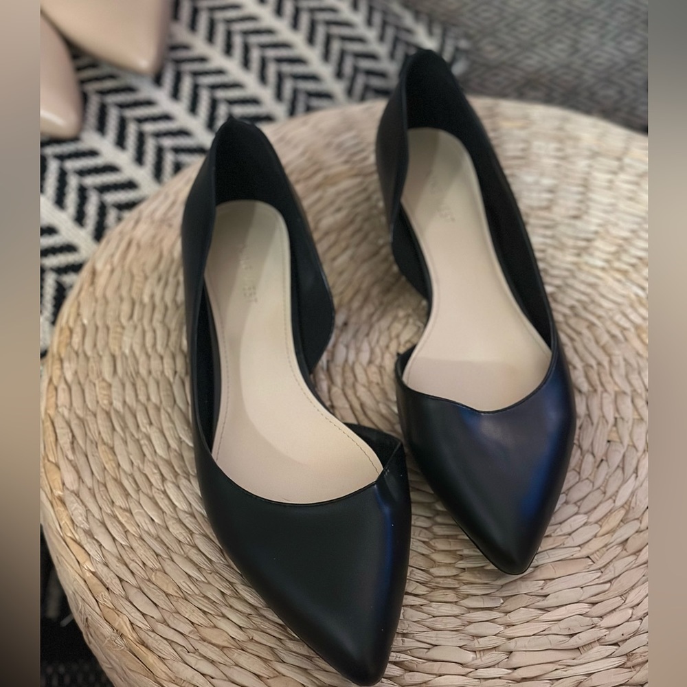 Nine West d’Orsay flats in black